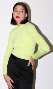Alfred Ribbed Turtleneck Knit Top