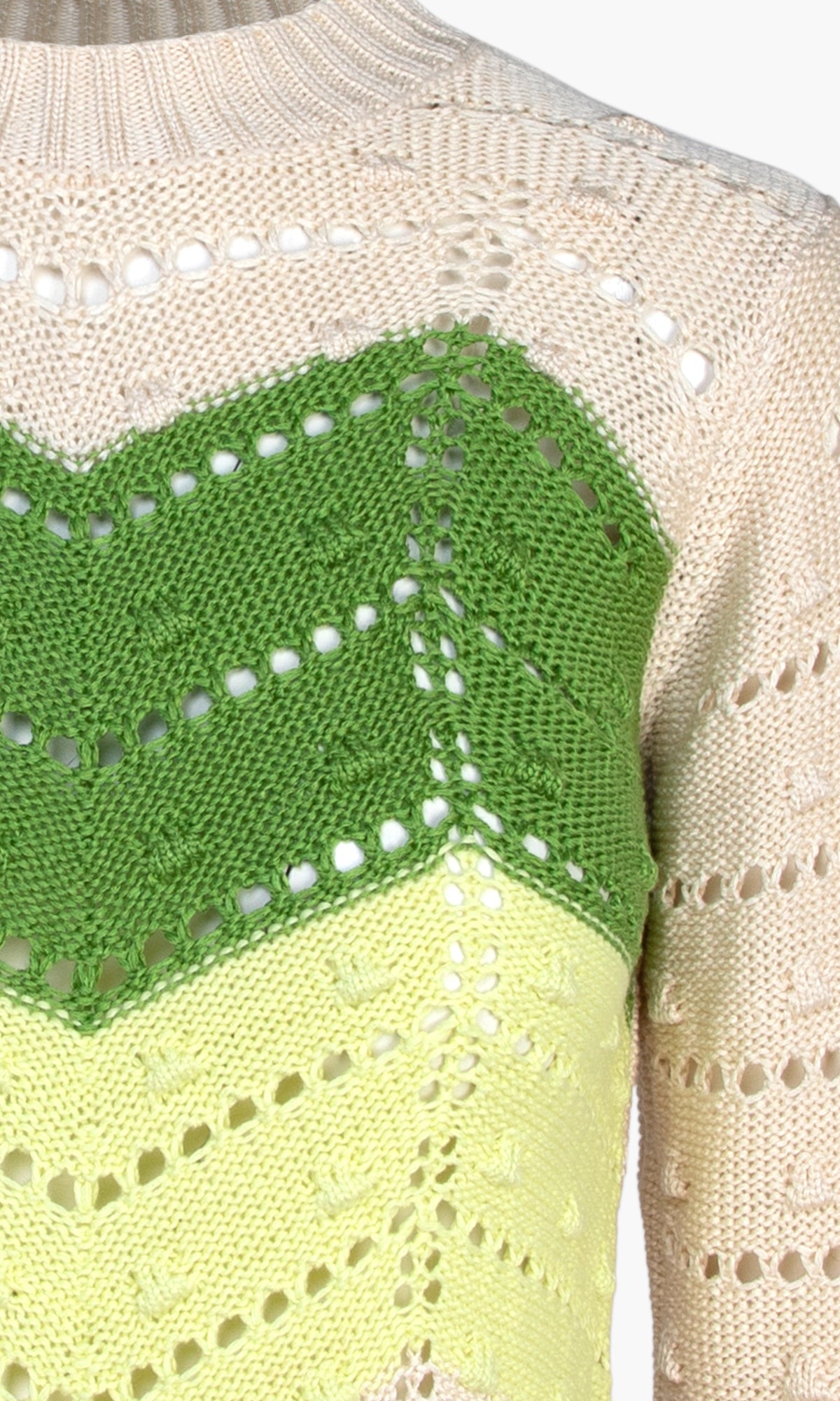 Dôen // Green Pointelle Knit Top – VSP Consignment