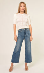 Vanessa Pointelle Tie Back Tie Top