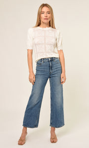 Vanessa Pointelle Tie Back Tie Top