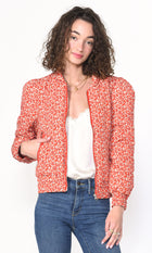 Aniston Ditsy Floral Padded Bomber Jacket