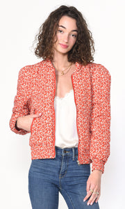 Aniston Ditsy Floral Padded Bomber Jacket