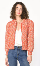 Aniston Ditsy Floral Padded Bomber Jacket