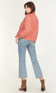 Aniston Ditsy Floral Padded Bomber Jacket