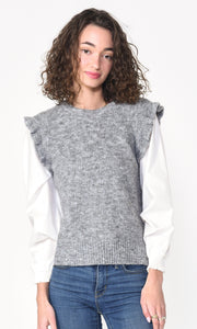 Adela Twoffer Vest Sweater Top