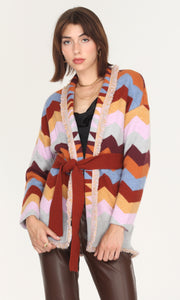 Jacquard Sweater Cardigan