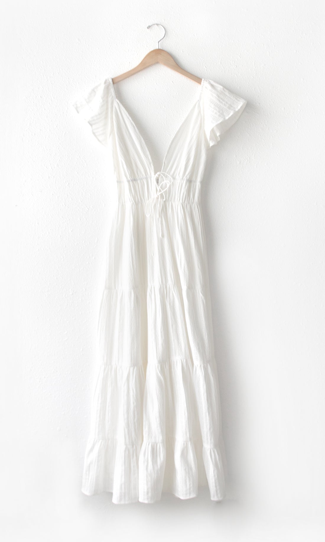 Riley Textured Cotton Maxi Dress