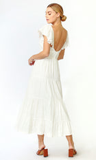 Riley Textured Cotton Maxi Dress