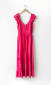 Glenda Smocked Gauze Maxi Dress