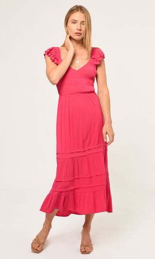 Glenda Smocked Gauze Maxi Dress