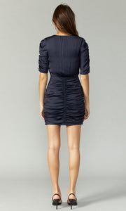 Abigail Gathered Cross Front Dress