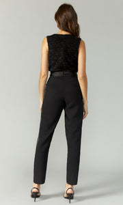 Besley Ribbon Knit Crepe Jumpsuit