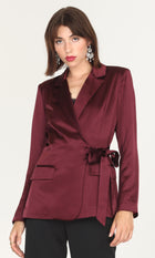 Glenda Satin Side Tie Blazer G2210J1607