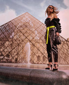 Spencer Vegan Leather Belted Pants