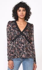 Kiani Lace Trimmed Blouse G109T6470