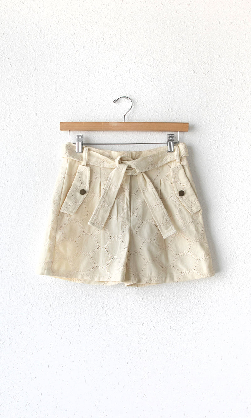 Nola Embroidered Twill Shorts G222P6226