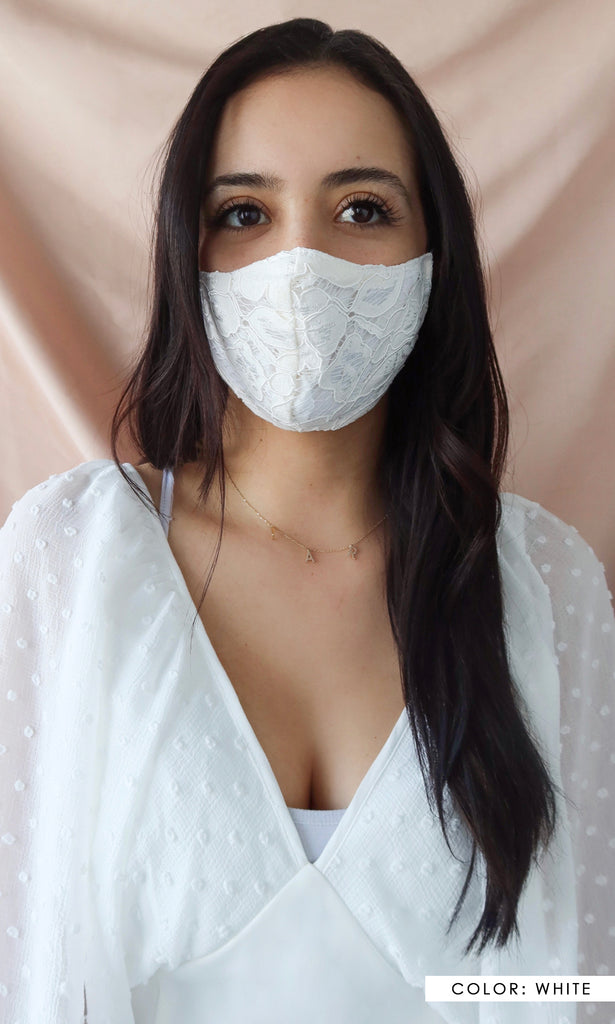 Reusable Luxe Lace Face Mask - The Sophia Mask