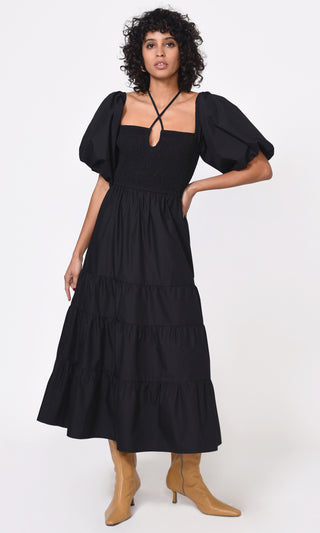 free halter dress sewing pattern Smocked Halter Maxi Dress main image 1
